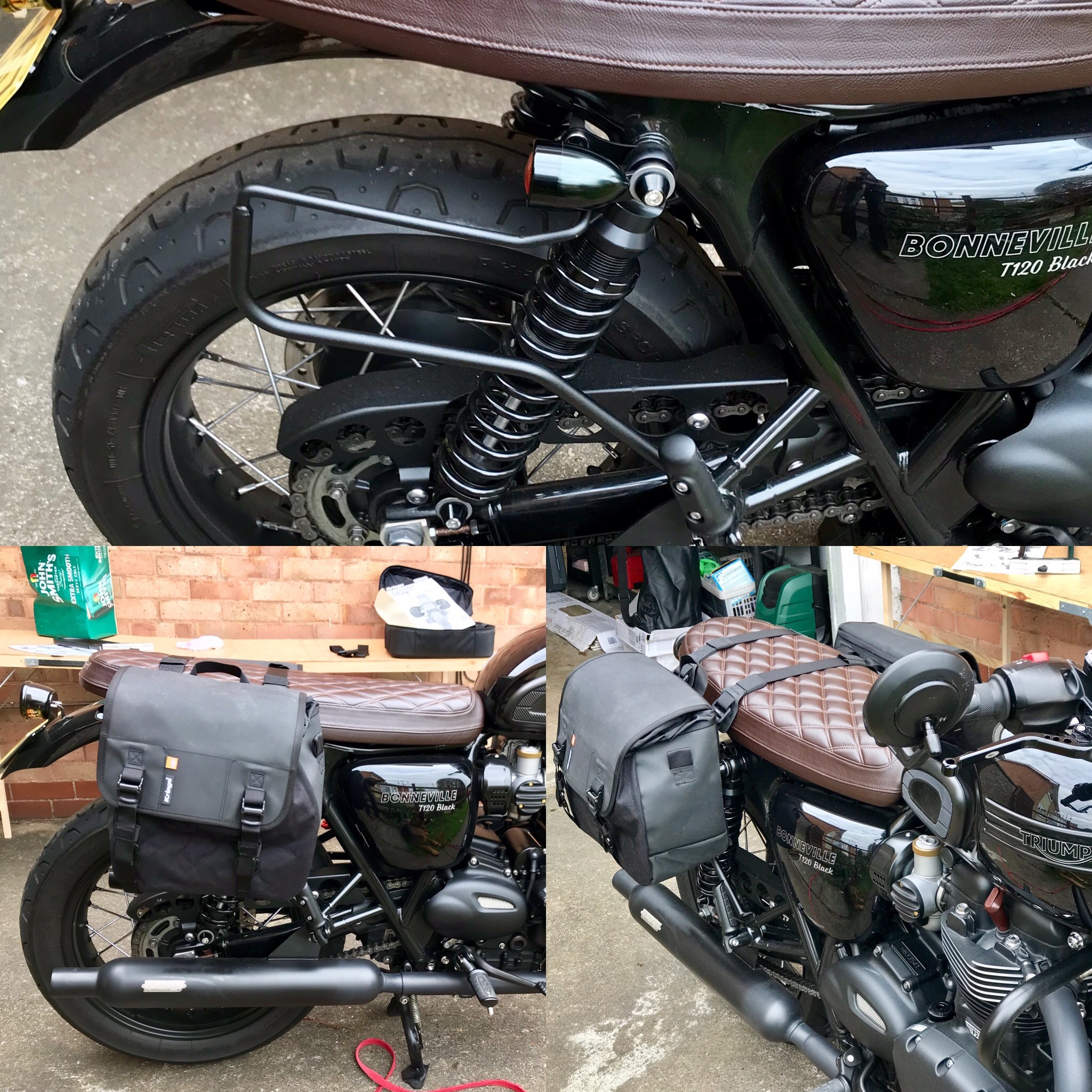 Bonneville best sale t120 saddlebags