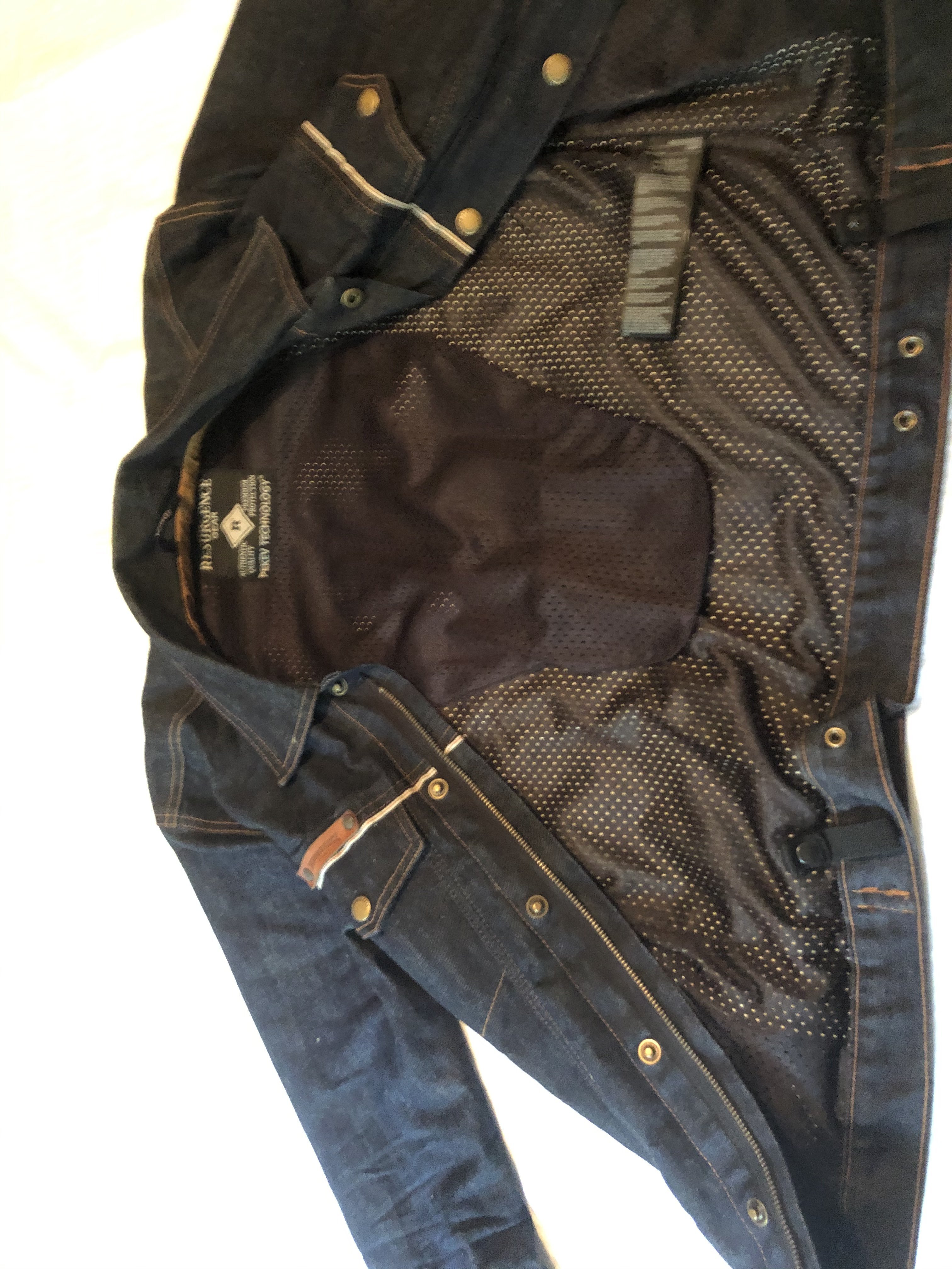 Resurgence Denim Motorbike Jacket Lg | The Triumph Forum