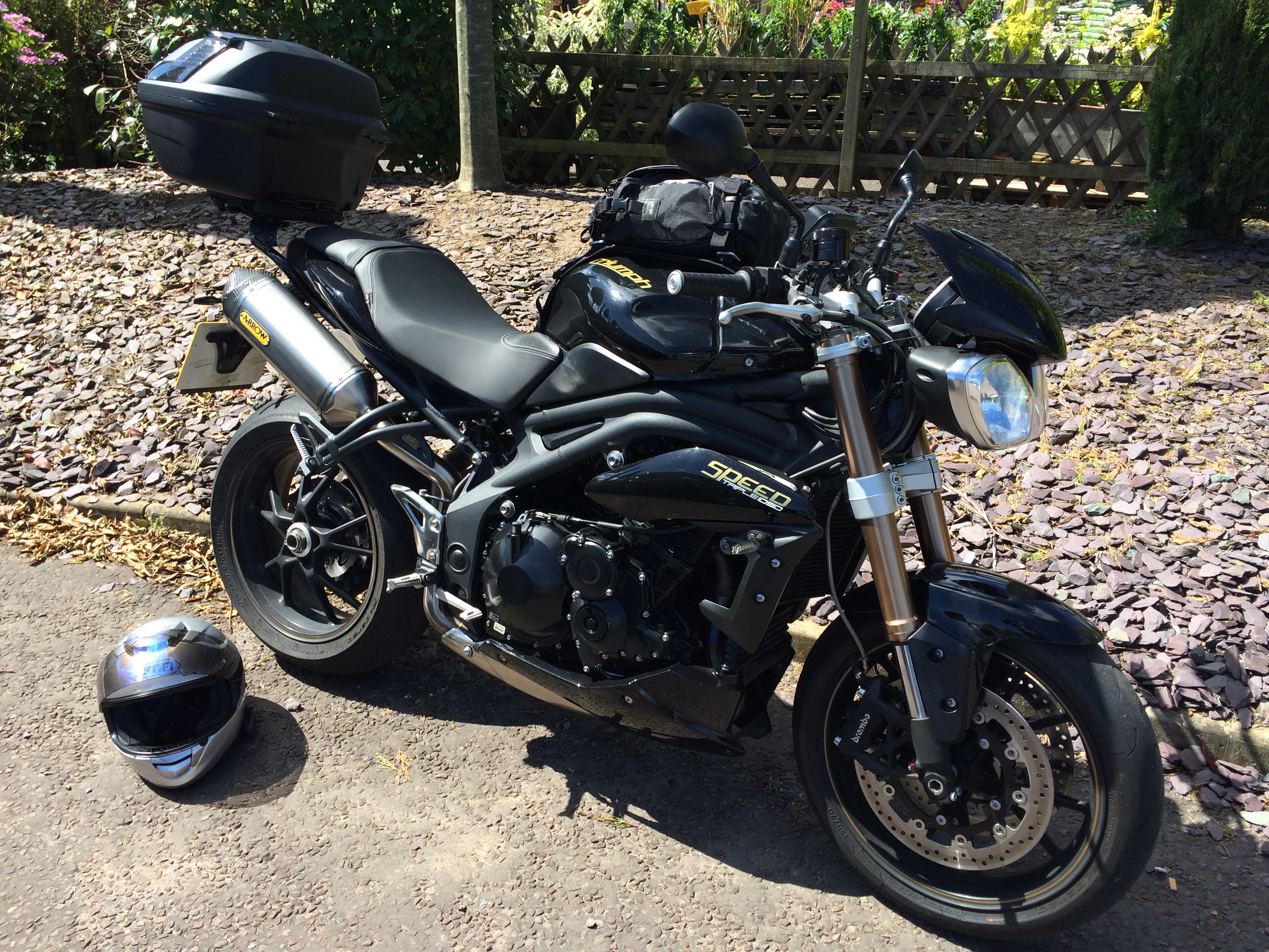 triumph speed triple luggage options