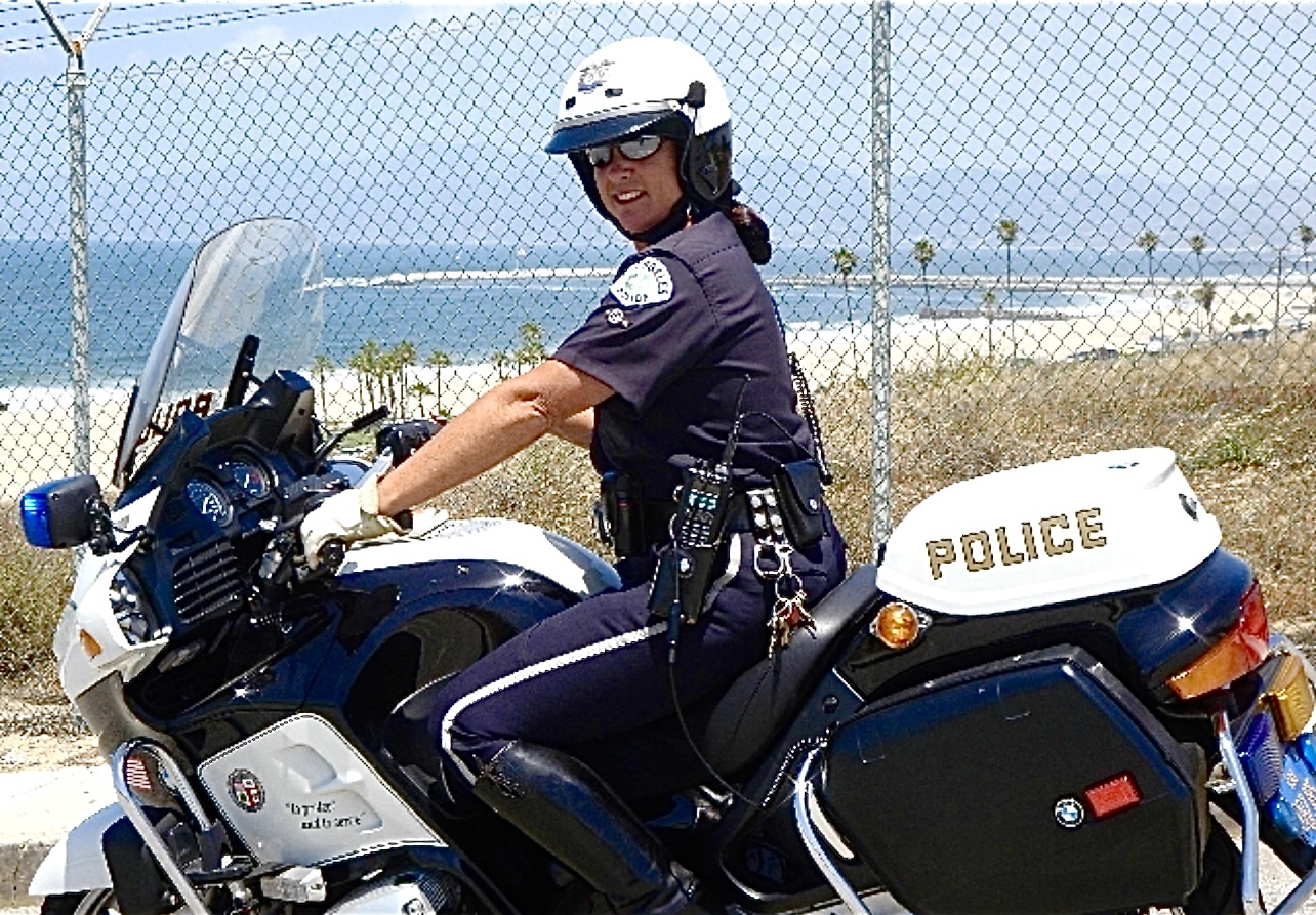 LGG Joanna Needham on LAPD bike.jpg