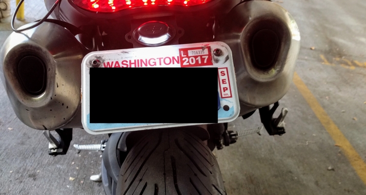 Motodynamic Integrated Tail Light And Evotech Tail Tidy