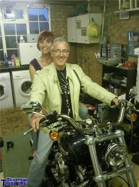 Me an the wife on Harley