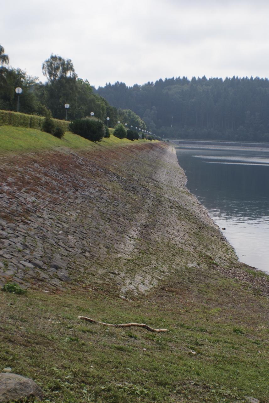 This is the top of the Sorpe dam