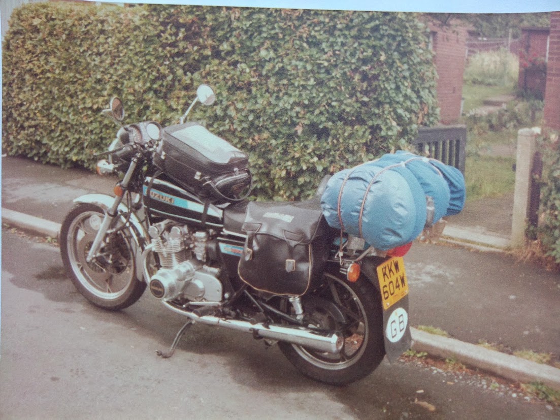 Touring 1980&#039;s style. My Suzuki GS550E. It was a lovely bike