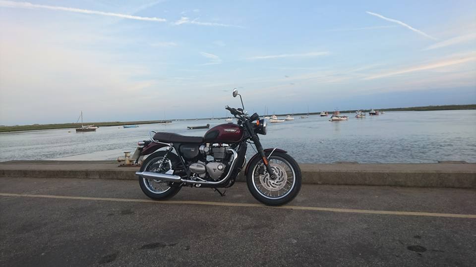 My first run out after collecting the T120 - what a cracking bike <img...