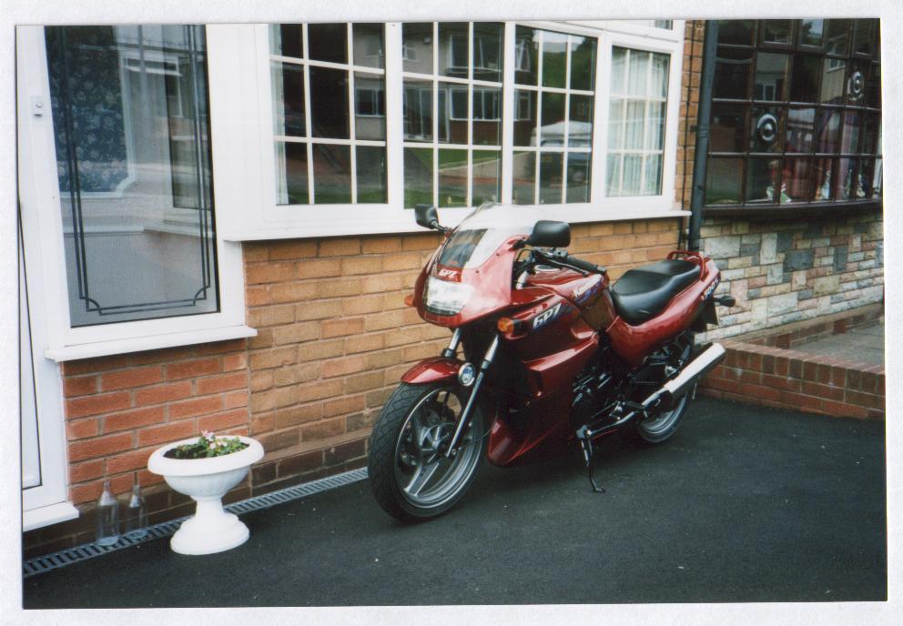 (1) First bike 1994 Kawasaki GPZ 500S Purchased September 1995