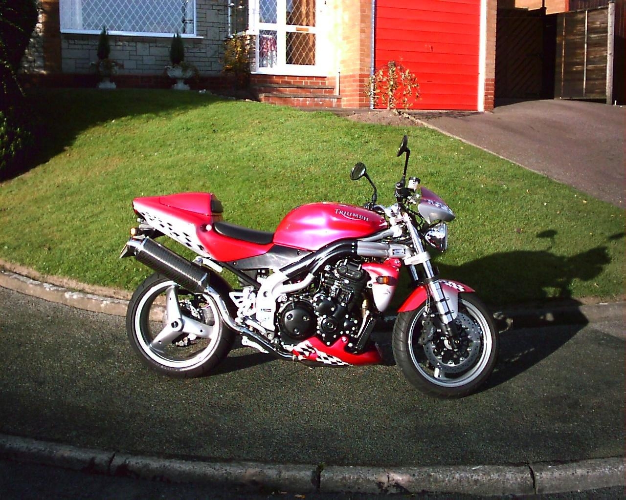 (4) Fourth Bike 2001 Triumph SPEED TRIPLE Nuclear Red Purchased May 2002