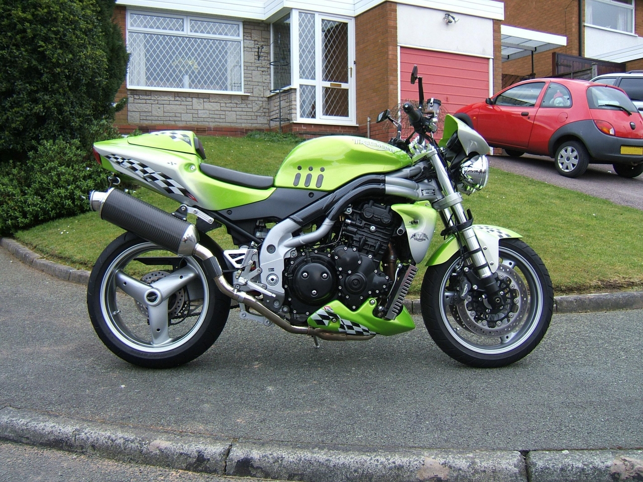 (7) Seventh Bike 2003 Triumph Speed Triple Roulette Green Purchased 2006