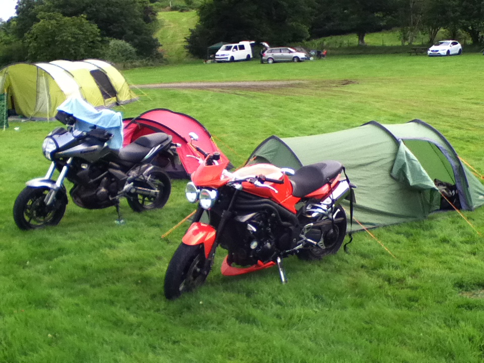 Camping at Devils bridge in the hottest week of last summer