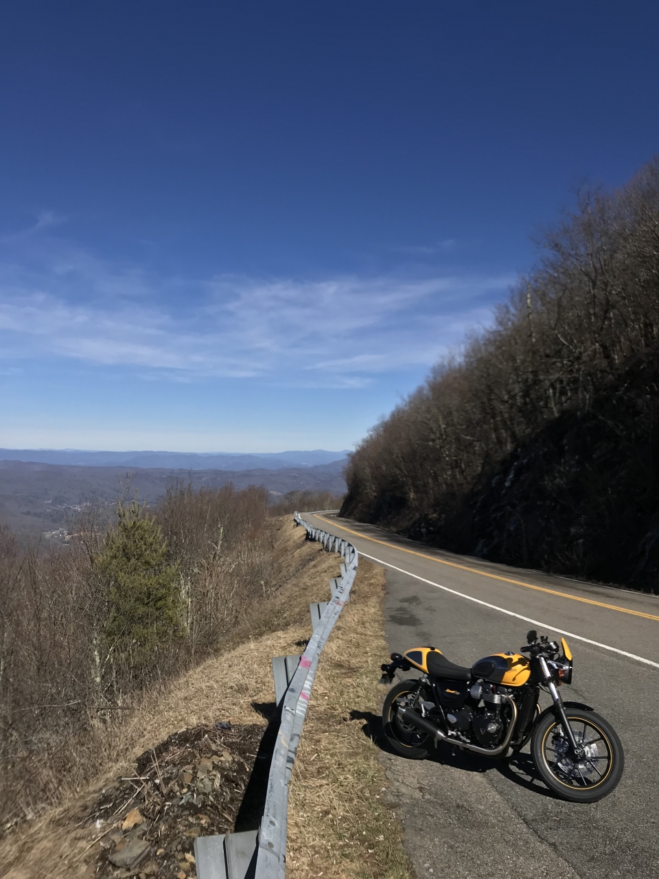 Late winter ride to Roan Mountain Tennessee