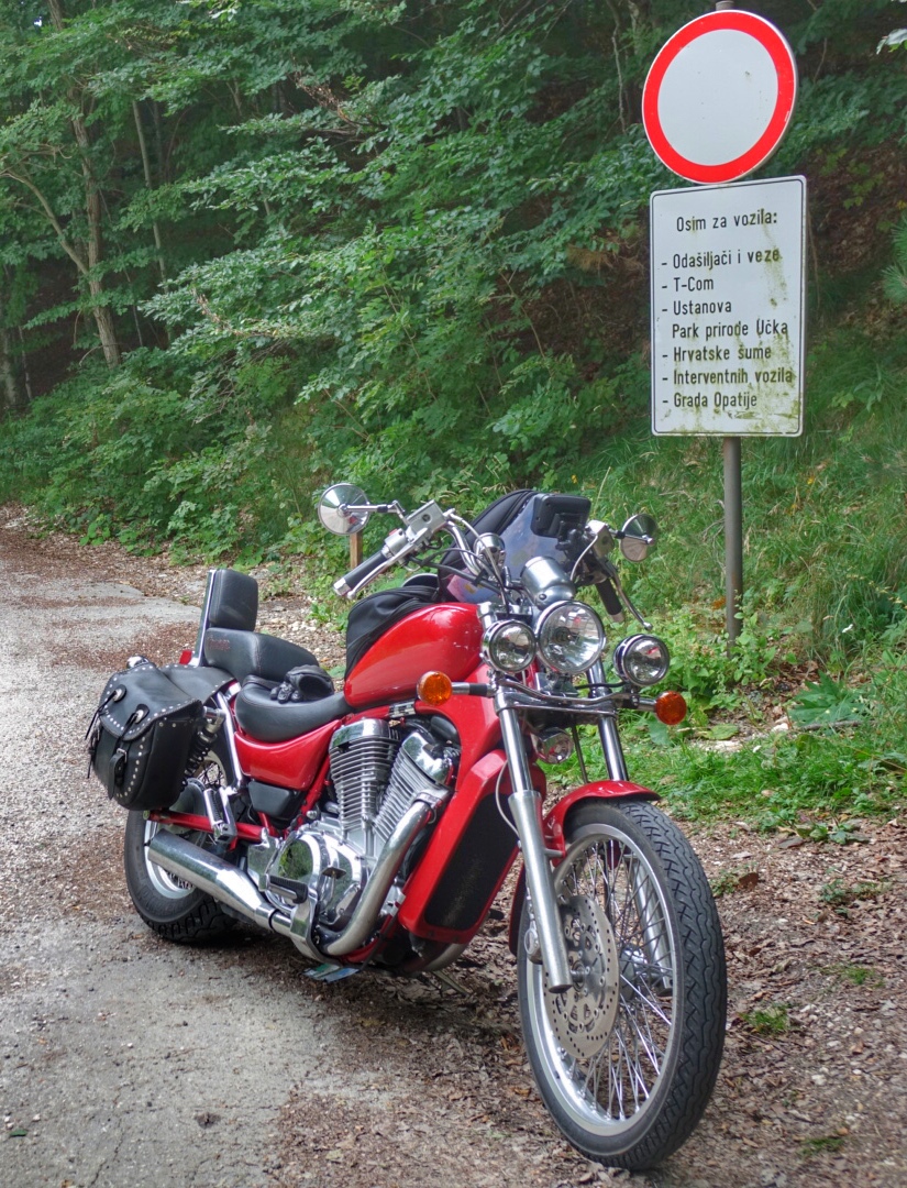 Istrian mountian where you should not go to as its military restricted area, but...