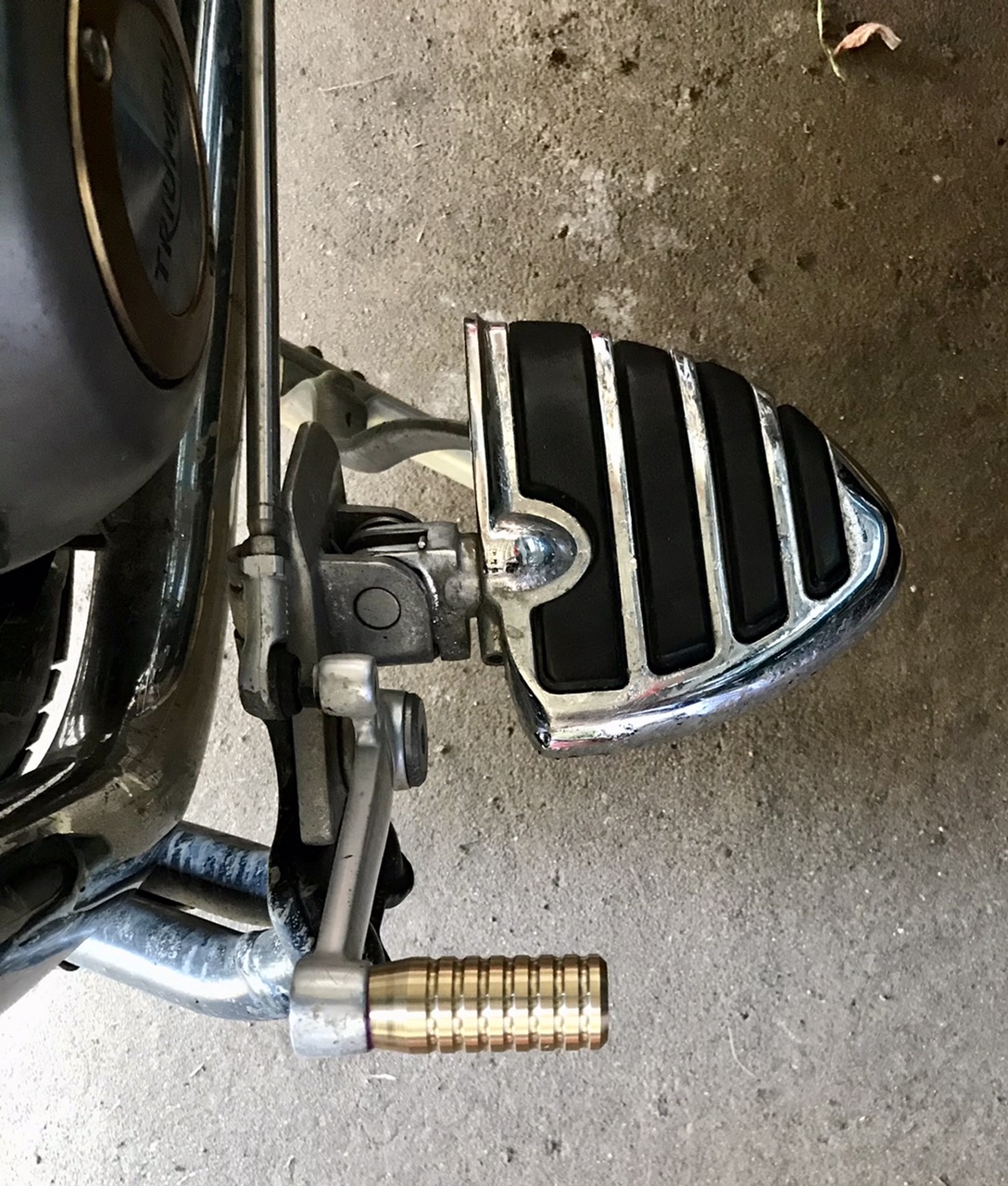 Brass gear shift lever bar