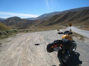 Lindis Pass Central South Island on the way back to Christchurch