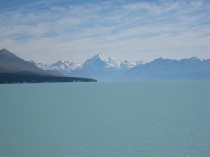 Lake Tekapo looking towards Mt Cook