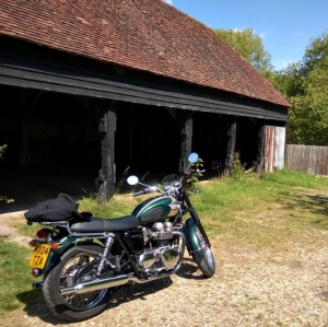 Out and about on the Bonneville
