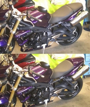 seat cowl! photo before and after...sorry for the bad quality XD