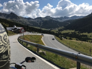 Riding through the Pyrenees