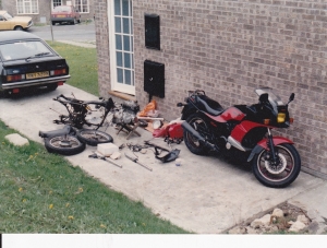 GPz750Turbo & CB400/4 in bits