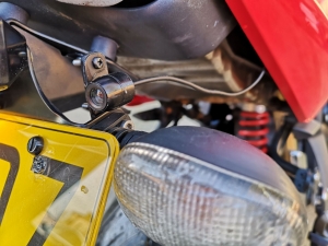 Bullet cameras fitted front and rear.