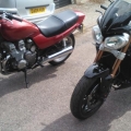 My S3 and the CB 750 project bike before I started on it