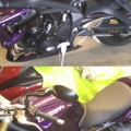 seat cowl! photo before and after...sorry for the bad quality XD