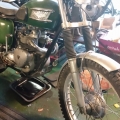 Not for the purists perhaps but works well for green-laning. Based on a '62 competition/scrambles model. Now has twin-plug head and Metal Profile forks. If anyobe can identify the Japanese bike...